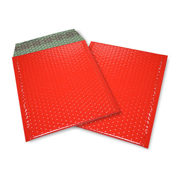 Specipack Enveloppes à coussin d'air rouge métallisé brillant D 180 x 250 mm A5+ - Boîte de 100 pièces.