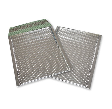 Specipack Zilver luchtkussen enveloppen metallic glanzend D 180 x 250 mm A5+ - Doos met 100 stuks