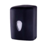 Handdoekroldispenser midi 100% recycled - zwart kunststof - soft touch - max 23 cm diameter