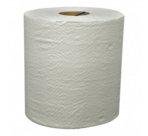 Specipack Handdoekrol Midi Centerfeed recycled wit - geperforeerd - 2 laags - 120 meter 6 rollen in folie