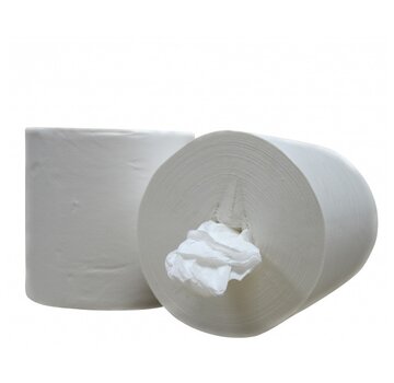 Specipack Rouleau d'essuie-mains Midi Coreless 100% cellulose - 1 pli - 19 cm - 6 x 300 mètres sous film plastique