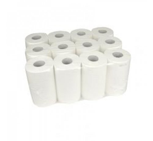 Specipack Rouleau d'essuie-mains Mini Coreless 100% cellulose - 1 pli - 19 cm - 12 x 120 mètres sous film plastique