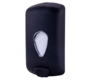 Distributeur de savon 100% recyclé - plastique noir - soft touch - 1 litre