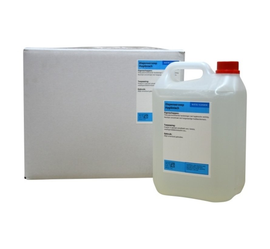 Recharge de savon hygiénique - alternative au savon antibactérien - 2 x 5 litres en boîte