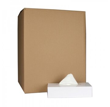 Specipack Boîte de mouchoirs en papier face - cellulose - 2 couches - 21 x 20 cm - 40 x 100 en boîte