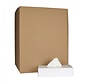 Tissue box gezicht - cellulose - 2 laags - 21 x 20 cm - 40 x 100 stuks in doos