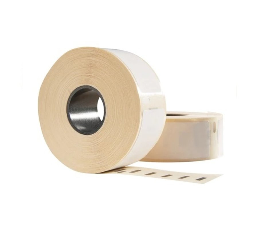 Étiquettes compatibles Dymo 99010 / S0722370 - 89 mm x 28 mm - 260 étiquettes blanches par rouleau - Boîte de 10 rouleaux