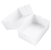 Specipack Boîte à gâteaux en carton - blanc - 250 x 250 x 80 mm - 150 pièces