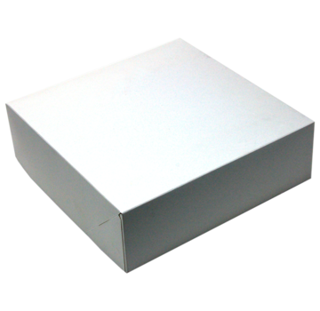 Specipack Boîte à gâteaux en carton duplex - blanc - 250 x 250 x 80 mm - 175 pièces
