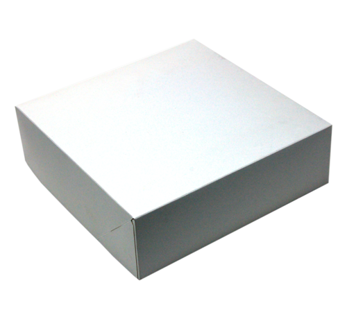 Specipack Boîte à gâteaux en carton duplex - blanc - 250 x 250 x 80 mm - 175 pièces