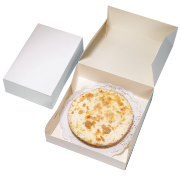 Specipack Boîte à gâteaux en carton duplex - blanc - 240 x 160 x 80 mm - 300 pièces