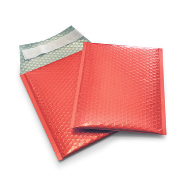Specipack Enveloppes à coussin d'air rouge métallique mat D 180 x 250 mm A5+ - Boîte de 100 pièces.