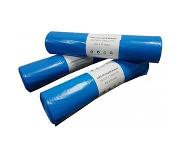 Specipack Afvalzakken Kliko LDPE 240 liter - 65 x 140 cm - 240 Liter - T70 blauw - 10 rollen á 10 zakken in doos