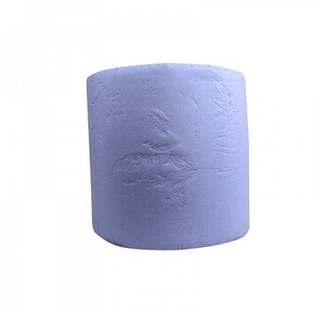 Specipack Papier industriel collé - 100% cellulose - bleu - 3 plis - 36 cm x 380 m - 1 rouleau sous film plastique