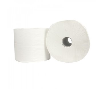 Specipack Papier industriel collé 100% cellulose 2 plis - 26,5 cm x 380 m - 2 rouleaux sous film plastique