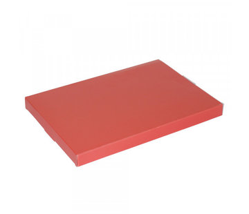 Specipack Boîte aux lettres en carton ondulé E-wave 220 x 155 x 30 mm A5 rouge-orange - avec fermeture supplémentaire - Lot de 50 boîtes postales rouge-orange