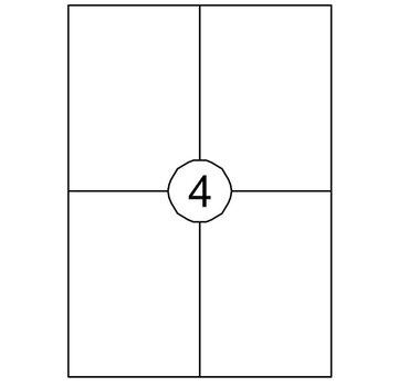 Specipack Etiquettes d'expédition 105 x 148 mm - autocollants sur feuille d'autocollants A4 - 100 feuilles - 400 étiquettes