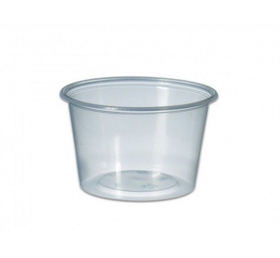 Sausbakje - 100 ml transparant - 70,3 mm - 1000 stuks
