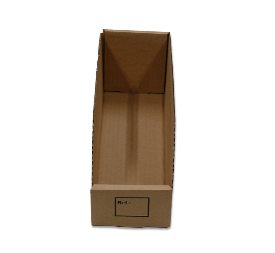 Bacs de stockage en carton - 100 x 300 x 110 mm - 50 boîtes