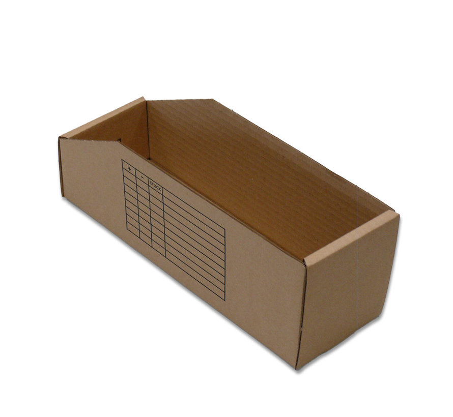 Bacs de stockage en carton - 150 x 300 x 110 mm - 50 boîtes