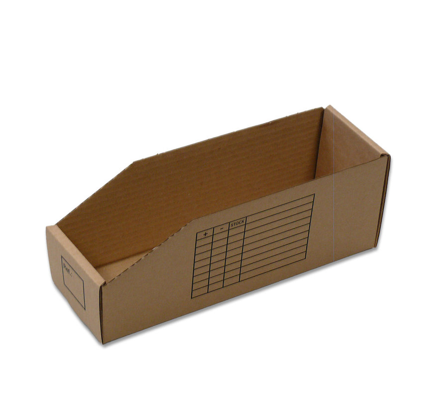 Bacs de rangement en carton - 50 x 300 x 110 mm - 50 boîtes