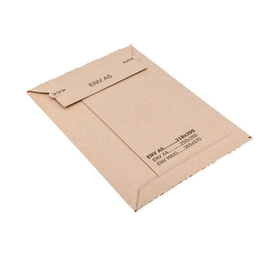 Kartonnen envelop 215 x 270 mm - 100 stuks in doos