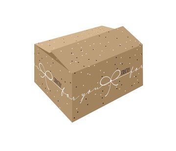 Specipack Boîtes cadeaux Strictly - marron - 390 x 290 x 232 mm - fardeau de 15 boîtes