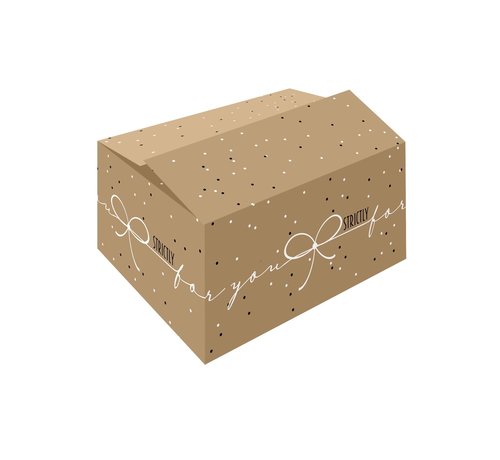 Specipack Boîtes cadeaux Strictly - marron - 390 x 290 x 232 mm - fardeau de 15 boîtes