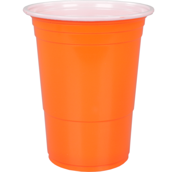 Specipack Partycup beker - oranje - 400 ml - 16 oz - oranje - 50 stuks per verpakking