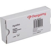 Agrafes Pergamy 24/6, zinguées - Boîte de 1 000 agrafes