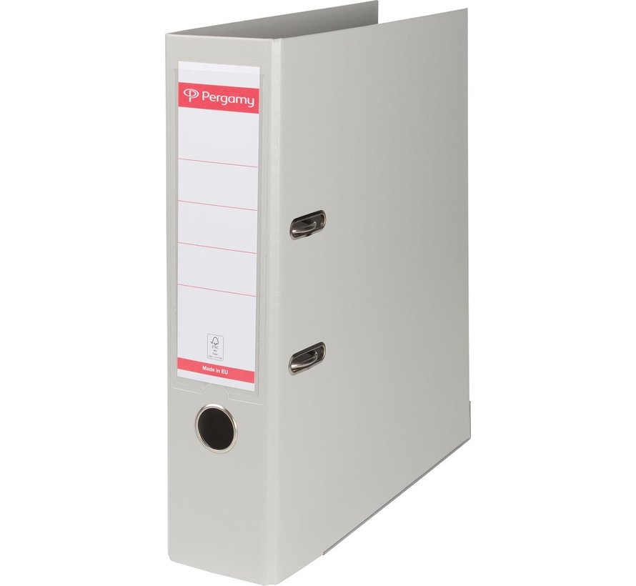 Classeur Pergamy Gris - Convient pour A4 - Fabriqué en PP
