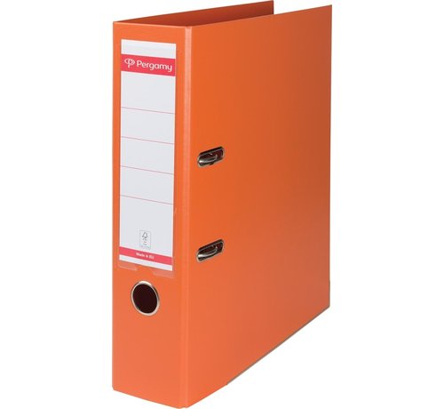 Classeur Pergamy Orange - Convient pour A4 - Fabriqué en PP