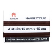 Specipack Bande magnétique Tonzon - isolation - paquet de 4 pièces de 15 mm x 15 cm