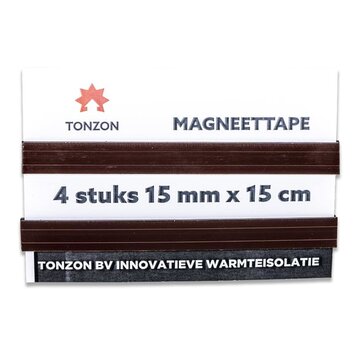 Specipack Bande magnétique Tonzon - isolation - paquet de 4 pièces de 15 mm x 15 cm