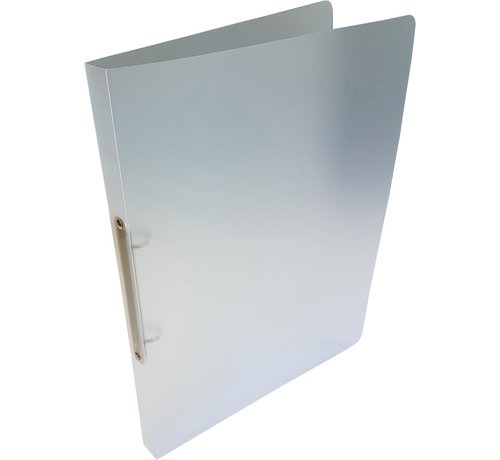 Classeur à anneaux Alpha - format A4 - 2 anneaux de 16 mm - blanc transparent