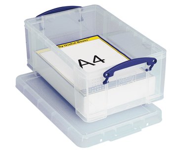 Really Useful Box opbergdoos - 9 liter - transparant