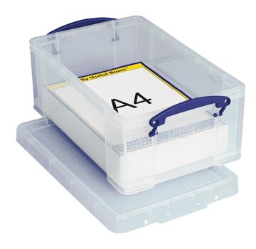 Really Useful Box opbergdoos - 9 liter - transparant