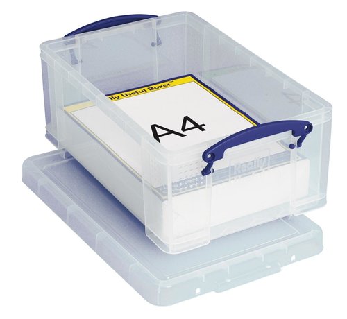 Really Useful Box opbergdoos - 9 liter - transparant