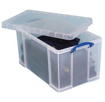 Really Useful Box - opbergdoos 84 liter - transparant