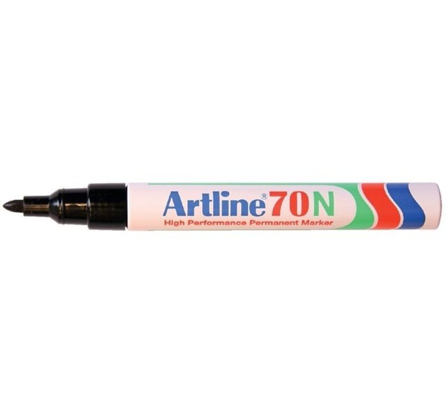 Permanent marker Artline 70N - zwart - 1,5 mm - ronde punt