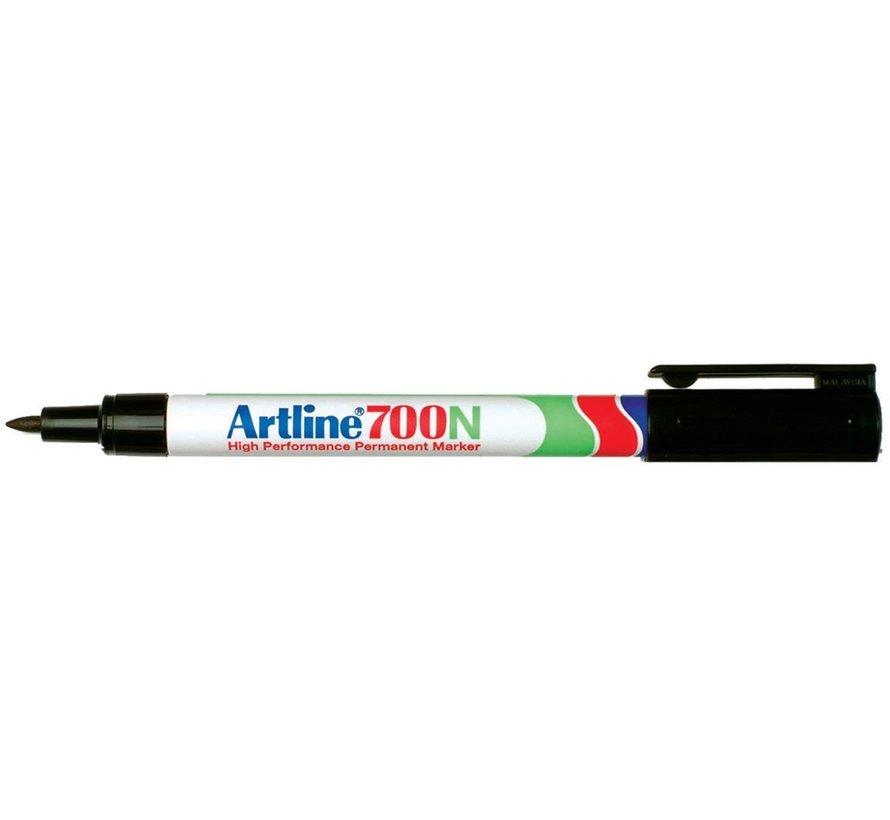 Permanent marker Artline 700N zwart - zwart - 0,7 mm - ronde punt