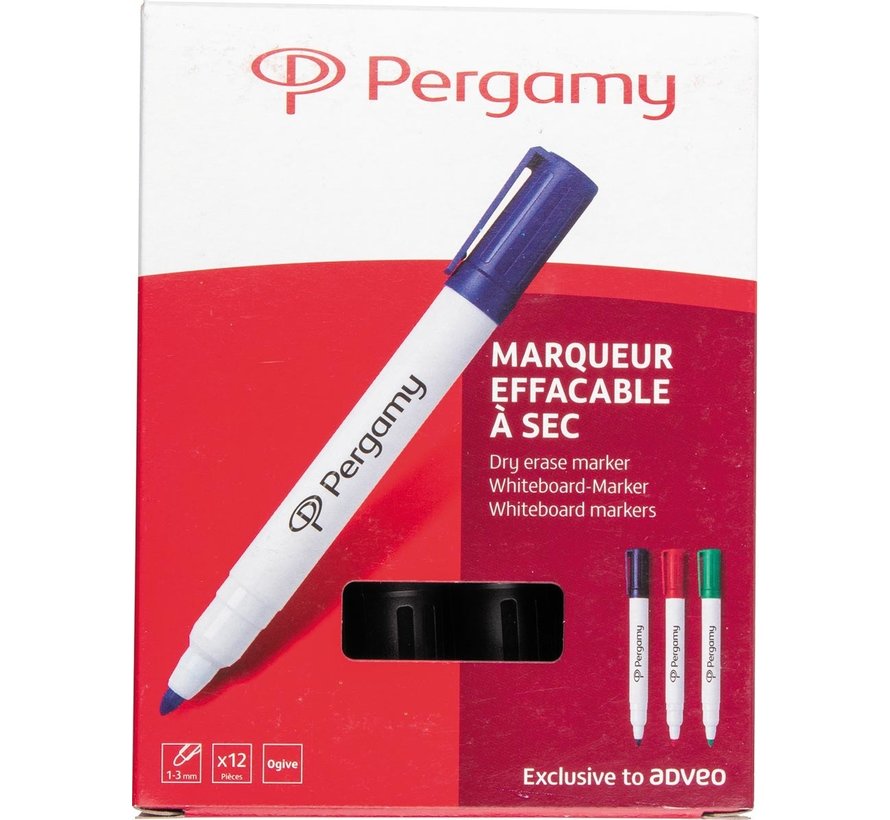 Pergamy whiteboardmarker - zwart