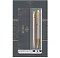 Parker IM Métal brossé GT Stylo roller + biros dans un coffret cadeau