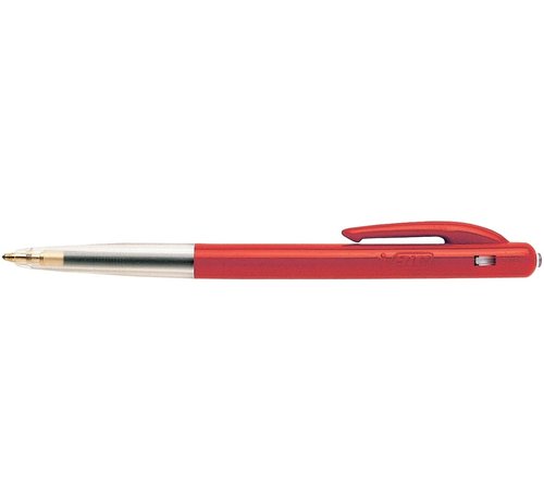 Bic balpen - M10 Clic -  schrijfbreedte 0,4 mm - medium punt - rood