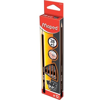 Maped potlood Black'Peps 2B - 12 stuks