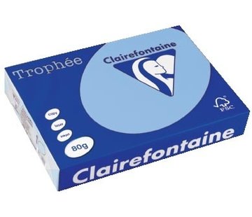 Clairefontaine Trophée - Papier couleur - A4, - 80 g - 500 feuilles - Bleu vif