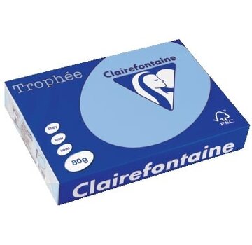 Clairefontaine Trophée  - Gekleurd Papier - A4, - 80 g - 500 vellen - Helblauw