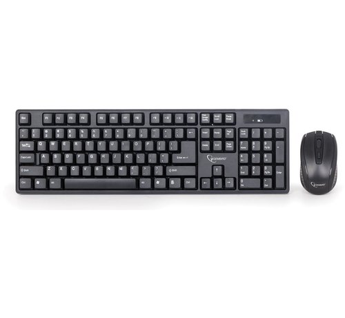 Clavier et souris sans fil Gembird - Qwerty - Piles incluses