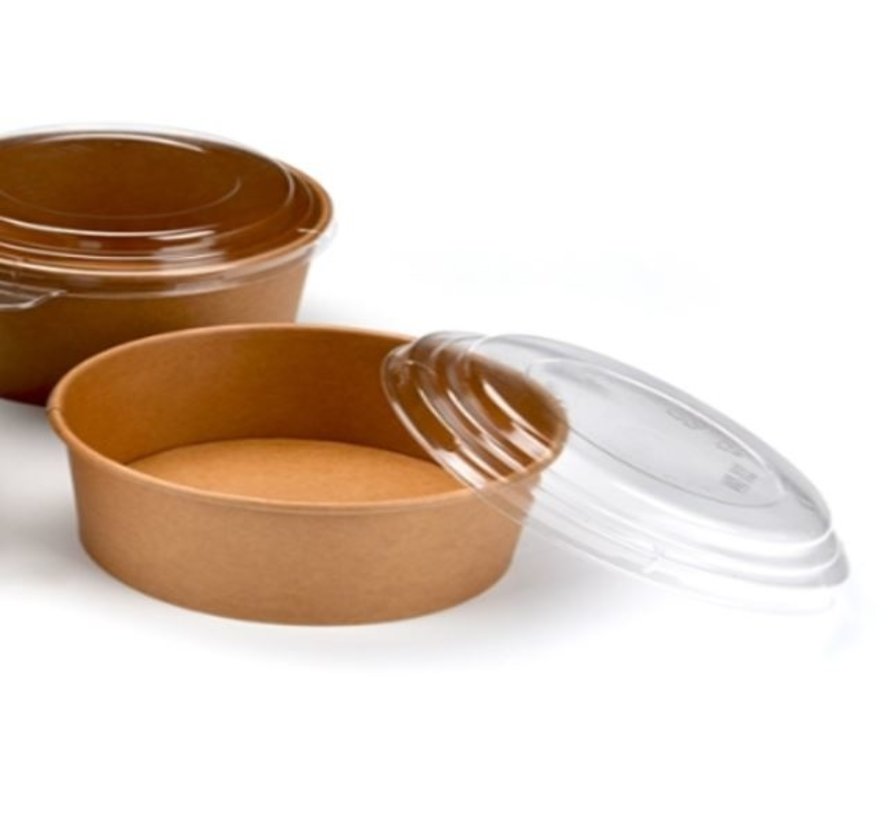 Salad bowl deksels PET - geschikt voor 750 ml en 1000 ml - doos met 300 stuks