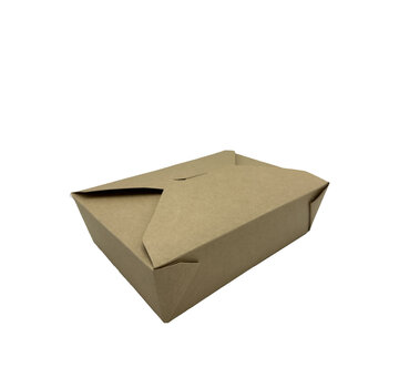Specipack Boîte repas orientale 1300 ml / 45 oz - boîte à emporter kraft - moyenne - 300 pièces